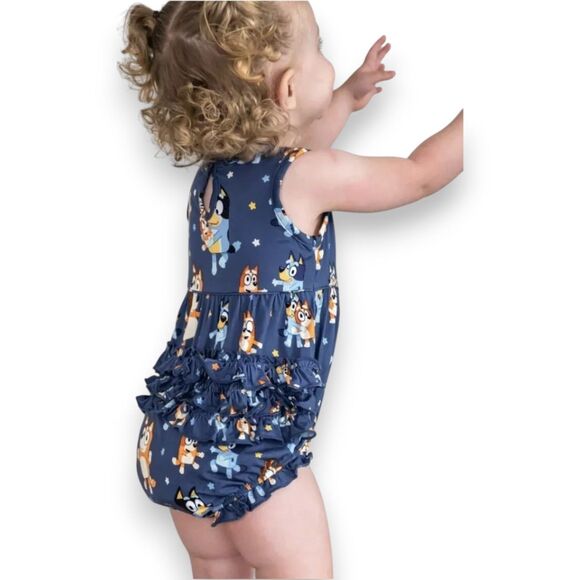 Little Sleepies Bluey Dance Mode Bubble Romper 2T NIB - Picture 2 of 3